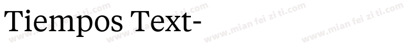Tiempos Text字体转换